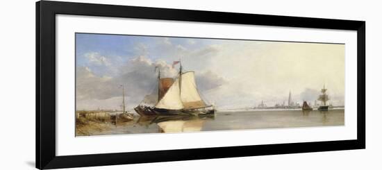 Antwerp from the Scheldt, Morning, 1844-Edward William Cooke-Framed Giclee Print