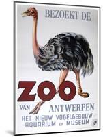 Antwerp Zoo-Vintage Apple Collection-Mounted Giclee Print