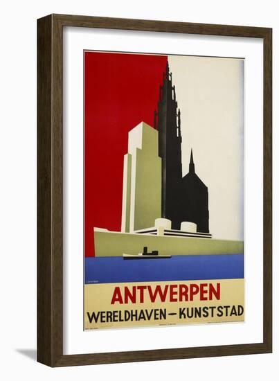 Antwerpen-Vintage Apple Collection-Framed Giclee Print