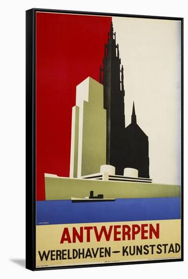 Antwerpen-Vintage Apple Collection-Framed Stretched Canvas