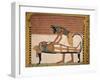 Anubis Attends Sennedjem's Mummy, from the Tomb of Sennedjem, the Workers' Village, New Kingdom-null-Framed Giclee Print