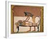 Anubis Attends Sennedjem's Mummy, from the Tomb of Sennedjem, the Workers' Village, New Kingdom-null-Framed Giclee Print