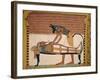 Anubis Attends Sennedjem's Mummy, from the Tomb of Sennedjem, the Workers' Village, New Kingdom-null-Framed Giclee Print