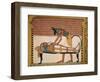 Anubis Attends Sennedjem's Mummy, from the Tomb of Sennedjem, the Workers' Village, New Kingdom-null-Framed Giclee Print
