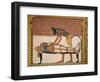 Anubis Attends Sennedjem's Mummy, from the Tomb of Sennedjem, the Workers' Village, New Kingdom-null-Framed Giclee Print