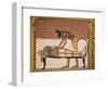 Anubis Attends Sennedjem's Mummy, from the Tomb of Sennedjem, the Workers' Village, New Kingdom-null-Framed Giclee Print