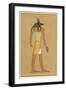 Anubis God of the Dead with the Head of a Jackel-null-Framed Art Print