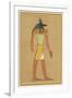 Anubis God of the Dead with the Head of a Jackel-null-Framed Art Print