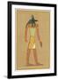 Anubis God of the Dead with the Head of a Jackel-null-Framed Art Print