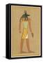 Anubis God of the Dead with the Head of a Jackel-null-Framed Stretched Canvas