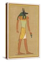Anubis God of the Dead with the Head of a Jackel-null-Stretched Canvas