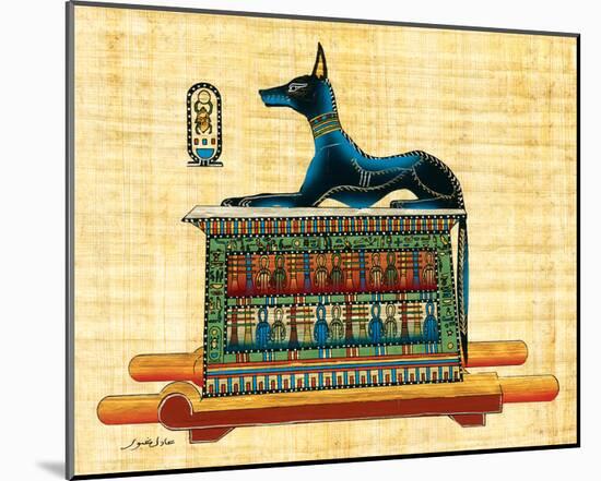 Anubis the God of Dead-null-Mounted Art Print