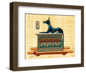 Anubis the God of Dead-null-Framed Art Print