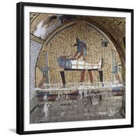 Anubis with a Pharaoh-null-Framed Giclee Print