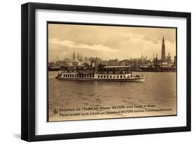 Anvers, Dampfer Wilford, Excursions Sur L'Escaut-null-Framed Giclee Print