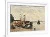 Anvers, the Port-Eugène Boudin-Framed Art Print