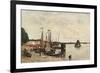 Anvers, the Port-Eugène Boudin-Framed Art Print