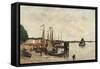 Anvers, the Port-Eugène Boudin-Framed Stretched Canvas