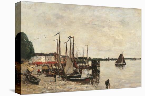 Anvers, the Port-Eugène Boudin-Stretched Canvas