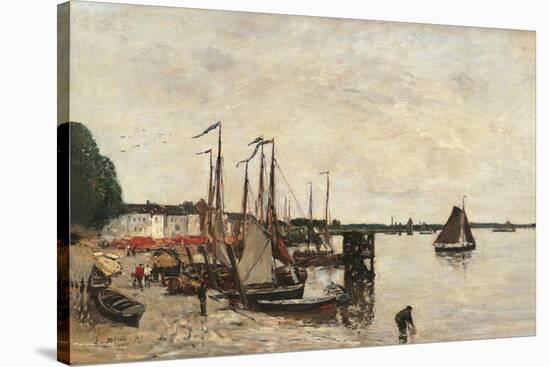 Anvers, the Port-Eugène Boudin-Stretched Canvas