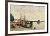 Anvers, the Port-Eugène Boudin-Framed Premium Giclee Print