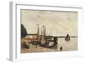 Anvers, the Port-Eugène Boudin-Framed Art Print