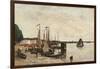 Anvers, the Port-Eugène Boudin-Framed Art Print