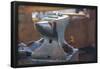 Anvil in Blacksmith Metal Workshop Photo Poster-null-Framed Poster