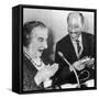 Anwar Sadat and Golda Meir-null-Framed Stretched Canvas