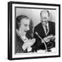 Anwar Sadat and Golda Meir-null-Framed Photographic Print