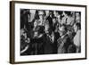 Anwar Sadat and Menachem Begin acknowledge President Carter as he announces the Camp David Accords-Warren K. Leffler-Framed Photographic Print