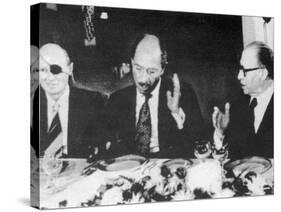 Anwar Sadat at a State Dinner-null-Stretched Canvas