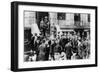 Anxious Crowds Outside the White Star Line Office, 1912-Sport & General-Framed Premium Giclee Print