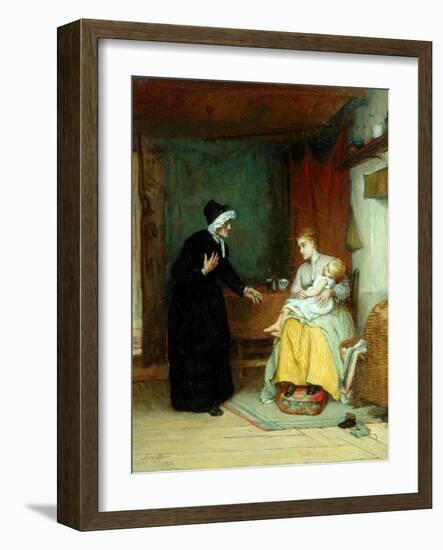 Anxious Moments, 1874-John Burr-Framed Giclee Print