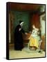 Anxious Moments, 1874-John Burr-Framed Stretched Canvas