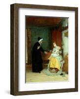 Anxious Moments, 1874-John Burr-Framed Giclee Print