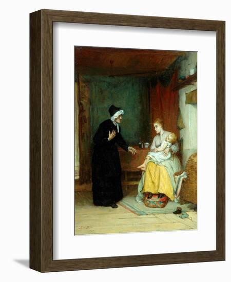 Anxious Moments, 1874-John Burr-Framed Giclee Print