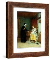 Anxious Moments, 1874-John Burr-Framed Giclee Print