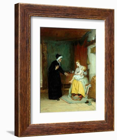 Anxious Moments, 1874-John Burr-Framed Giclee Print