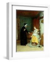 Anxious Moments, 1874-John Burr-Framed Giclee Print