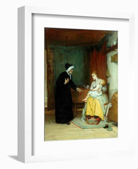 Anxious Moments, 1874-John Burr-Framed Giclee Print