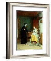 Anxious Moments, 1874-John Burr-Framed Giclee Print