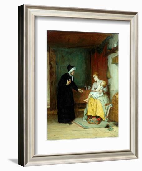 Anxious Moments, 1874-John Burr-Framed Giclee Print