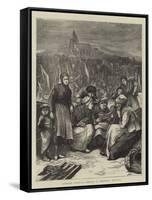 Anxious Times, a Sketch at Treport, France-Hubert von Herkomer-Framed Stretched Canvas