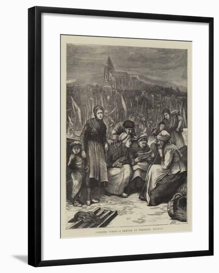 Anxious Times, a Sketch at Treport, France-Hubert von Herkomer-Framed Giclee Print