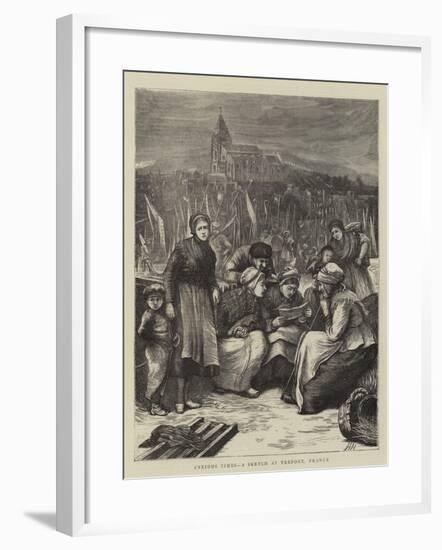 Anxious Times, a Sketch at Treport, France-Hubert von Herkomer-Framed Giclee Print