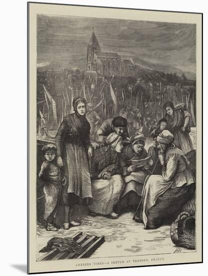 Anxious Times, a Sketch at Treport, France-Hubert von Herkomer-Mounted Giclee Print