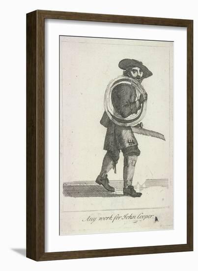 Any Work for John Cooper, Cries of London, C1688-Marcellus Laroon-Framed Giclee Print