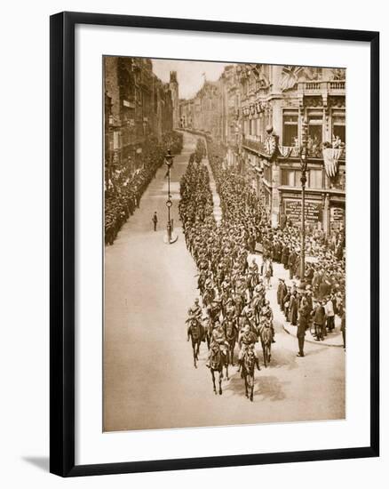 Anzac Day in London, 25th April 1919-null-Framed Photographic Print