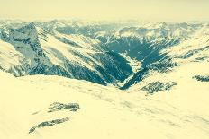 Alpine Valley Surrounded with Mountains-Anze Bizjan-Photographic Print